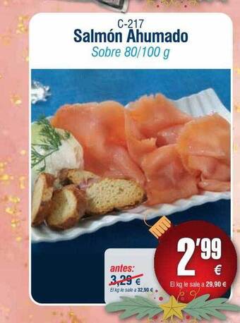 Abordo Salmón ahumado oferta