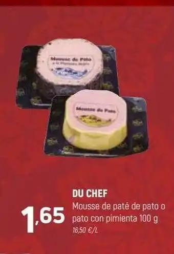 Coviran Du chef mousse de paté de pato o pato con pimienta oferta
