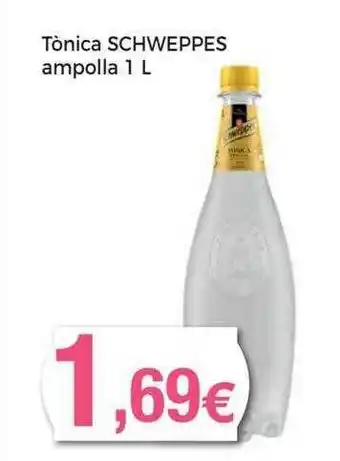 Supermercats Jespac Tònica schweppes ampolla 1 l oferta