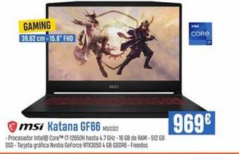 Beep Msi katana gf66 oferta