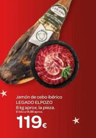 Dialprix Jamón de cebo ibérico legado elpozo oferta
