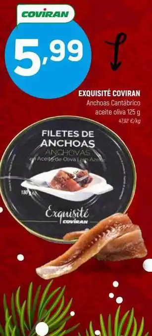 Coviran Exquisite coviran anchoas cantábrico aceite oliva oferta