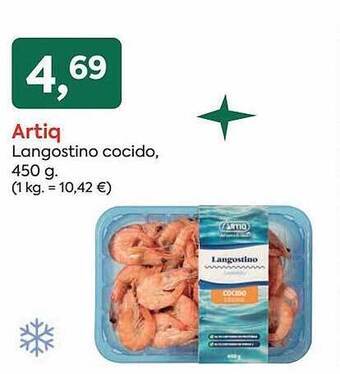 Suma Supermercados Artiq langostino cocido oferta