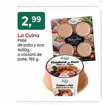 Suma Supermercados La cuina paté de pato y oca o coulant de paté oferta