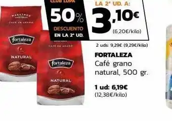 Supermercados Lupa Fortaleza café grano natural oferta