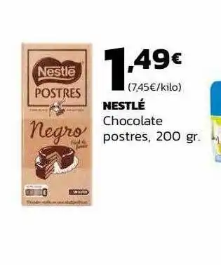 Supermercados Lupa Nestlé chocolate postres oferta