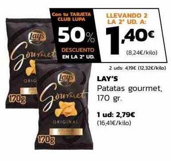 Supermercados Lupa Lay's patatas gourmet oferta