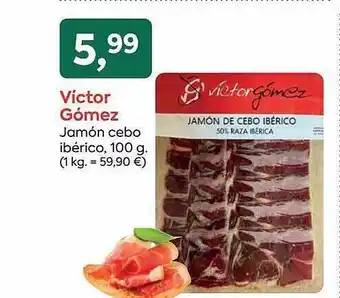 Suma Supermercados Victor gómez jamón cebo ibérico oferta