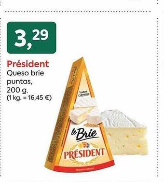 Suma Supermercados Président queso brie puntas oferta