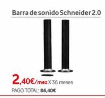 Vodafone Barra de sonido schneider 2.0 oferta