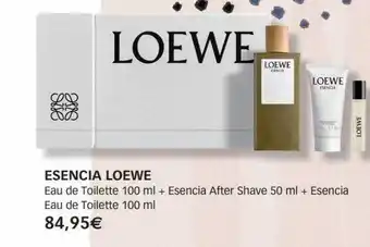 Perfumería Prieto Esencia loewe eau de toilette 100 ml + esencia after shave 50 ml + esencia eau de toilette 100 ml oferta