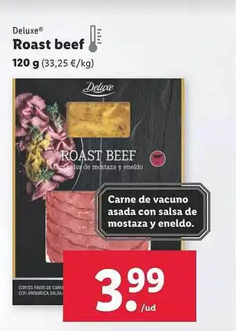 Lidl Deluxe roast beef oferta