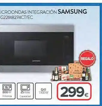 Tien 21 Microondas integración samsung oferta
