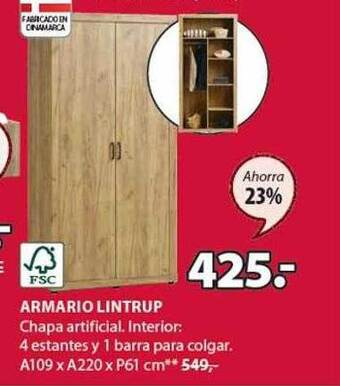 JYSK Armario lintrup oferta