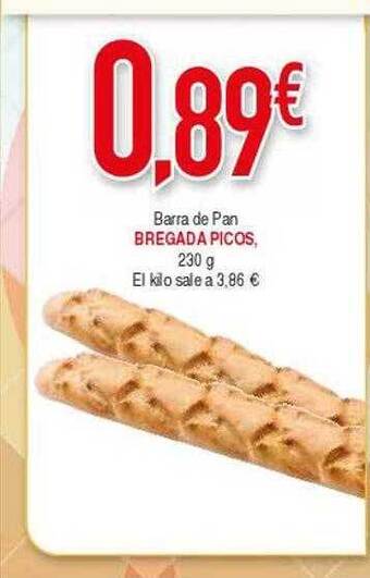 Masymas Barra de pan bregada picos oferta