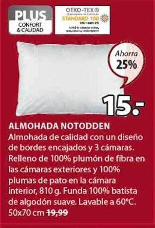 JYSK Almohada notodden oferta