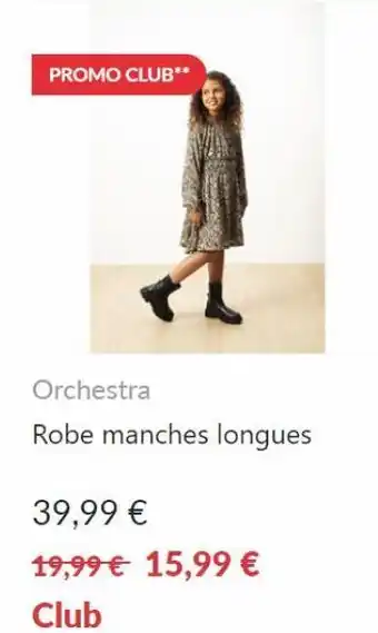Orchestra Orchestra robe manches longues 39,99 € 19,99 € 15,99 € club oferta
