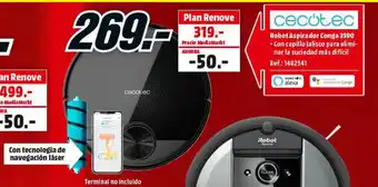 MediaMarkt Cecotec Robot Aspirador Conga 3590 oferta