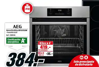 MediaMarkt AEG Horno Pirolítico BPS331120M oferta