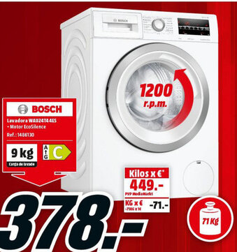 MediaMarkt Bosch Lavadora WAU24T44ES oferta