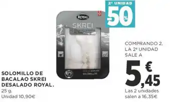 Supercor Solomillo De Bacalao Skrei Desalado Royal 25g oferta