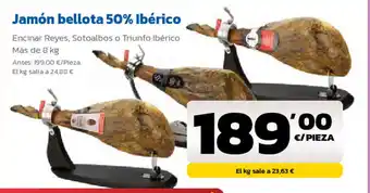 AhorraMas Jamón Bellota 50% Ibérico oferta