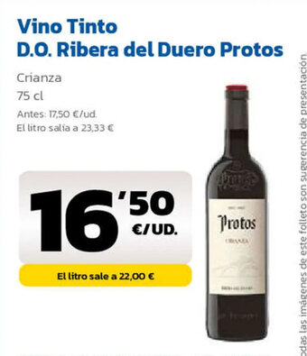 AhorraMas Vino Tinto D.O. Ribera Del Duero Protos oferta