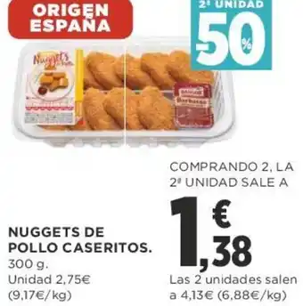 Supercor Nuggets de Pollo Caseritos 300g oferta
