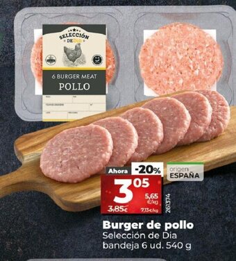 Dia Burger de Pollo oferta