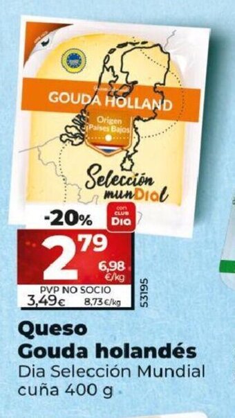 Dia Queso Gouda Holandés oferta