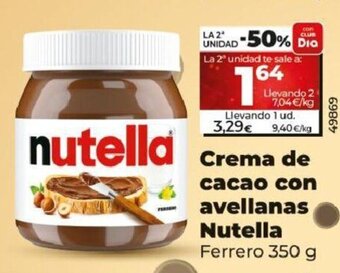 Dia Crema De Cacao Con Avellanas Nutella oferta