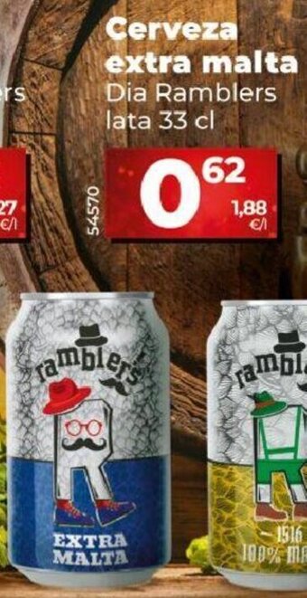 Dia Cerveza Extra malta oferta