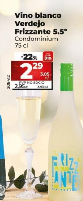 Dia Vino Blanco Verdejo Frizzante 5.5° oferta
