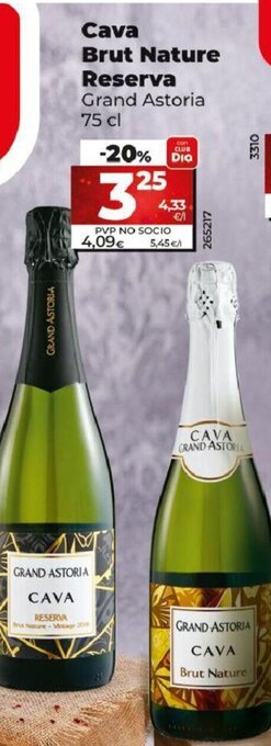 Dia Cava Brut nature Reserva oferta