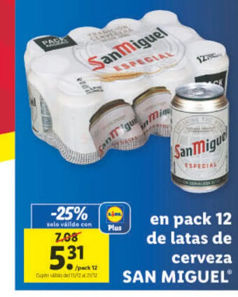 Lidl Cerveza San Miguel oferta
