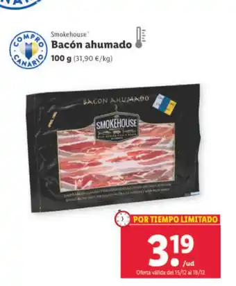 Lidl Bacón Ahumado oferta