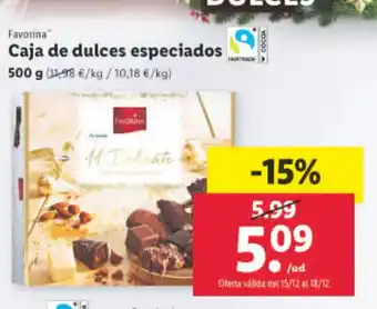 Lidl Caja de Dulces Especiados oferta