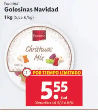 Lidl Golosinas Navidad oferta