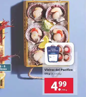 Lidl Vieiras del pacífico oferta