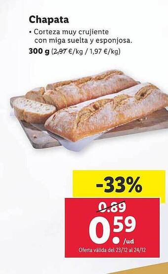 Lidl Chapata oferta