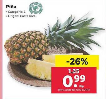 Lidl Piña oferta