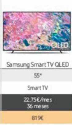 Vodafone Samsung smart tv qled 55 oferta