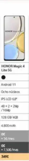 Honor magic 4 lite 5g