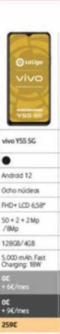 Vodafone Vivo y55 5g oferta