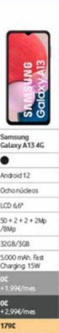 Vodafone Samsung galaxy a13 4g oferta