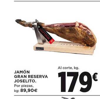 El Corte Inglés Jamón gran reserva joselito oferta