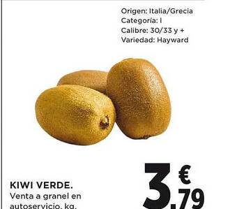 El Corte Inglés Kiwi verde oferta