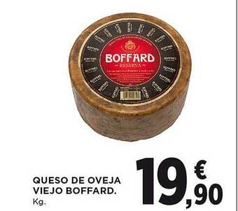 El Corte Inglés Queso de oveja viejo boffard oferta