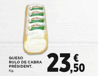 El Corte Inglés Queso rulo de cabra président oferta