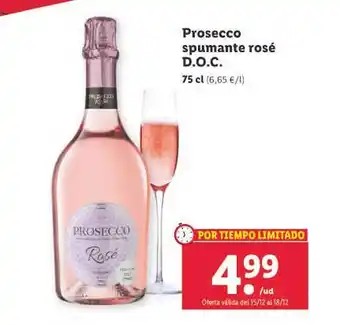 Lidl Prosecco spumante rosé d.o.c. oferta
